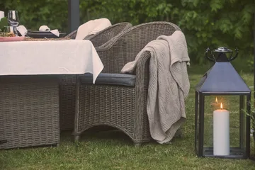 Marcus Matgrupp 200 + 6 Light Fåtöljer m Dyna - Grå - Products - Utemöbler & utemiljö - Utegrupp - Matgrupp utomhus