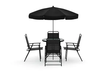 Samra Matgrupp Utomhus 4-sits - Svart - Products - Utemöbler & utemiljö - Utegrupp - Matgrupp utomhus