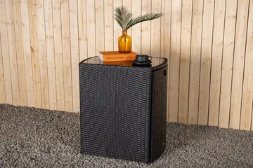 Savanna Caféset 50 cm + 2 Matstolar Utomhus - Svart - Products - Utemöbler & utemiljö - Utegrupp - Cafegrupp & cafeset