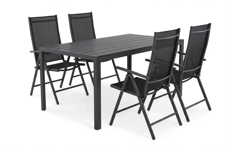 Siri Matgrupp utomhus 150 cm med 4 Maggie Positionsstolar - Products - Utemöbler & utemiljö - Utegrupp - Matgrupp utomhus