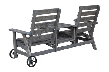 KIngdom Utebänk 177 cm - Grå - Products - Utemöbler & utemiljö - Utesoffa - Trädgårdsbänk & utebänk