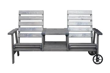 KIngdom Utebänk 177 cm - Grå - Products - Utemöbler & utemiljö - Utesoffa - Trädgårdsbänk & utebänk