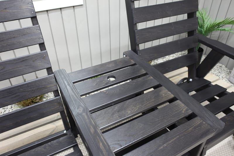 KIngdom Utebänk 177 cm - Svart - Products - Utemöbler & utemiljö - Utesoffa - Trädgårdsbänk & utebänk