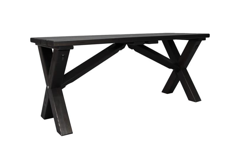 Lietinna Utebänk 100 cm - Svart - Products - Utemöbler & utemiljö - Utesoffa - Trädgårdsbänk & utebänk