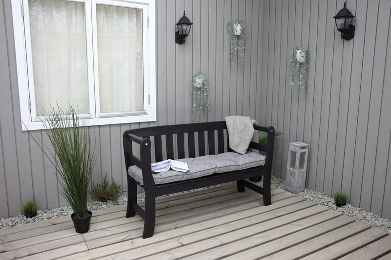 Rosenberg Utesoffa - Kaffesvart - Products - Utemöbler & utemiljö - Utesoffa - Trädgårdsbänk & utebänk