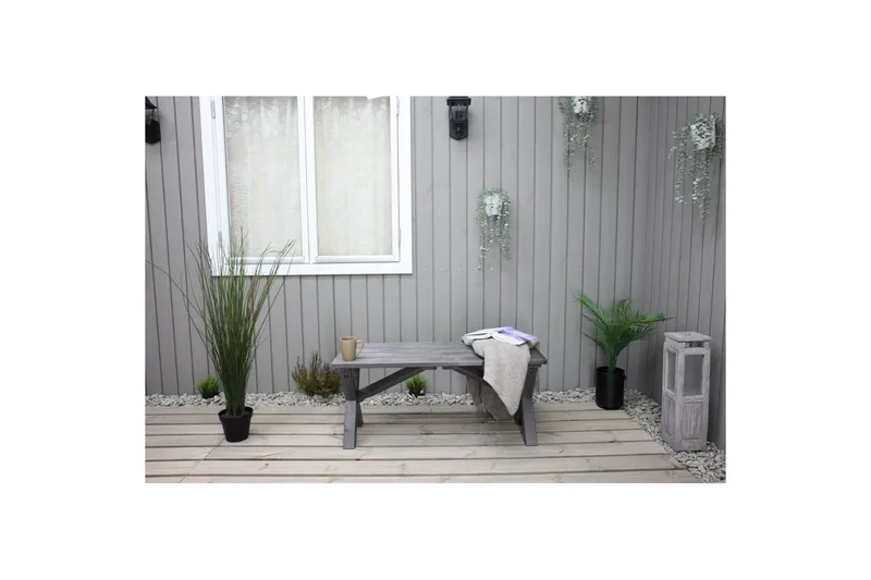 Utomhusbänk Scottsdale - Shabby Chic Grå, 100 cm - Products - Utemöbler & utemiljö - Utesoffa - Trädgårdsbänk & utebänk