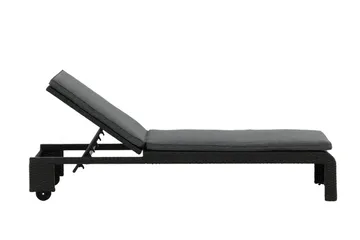 London Solsäng Svart - Venture Home - Products - Utemöbler & utemiljö - Utestol & trädgårdsstol - Solsäng & solvagn