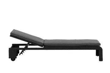 London Solsäng Svart - Venture Home - Products - Utemöbler & utemiljö - Utestol & trädgårdsstol - Solsäng & solvagn