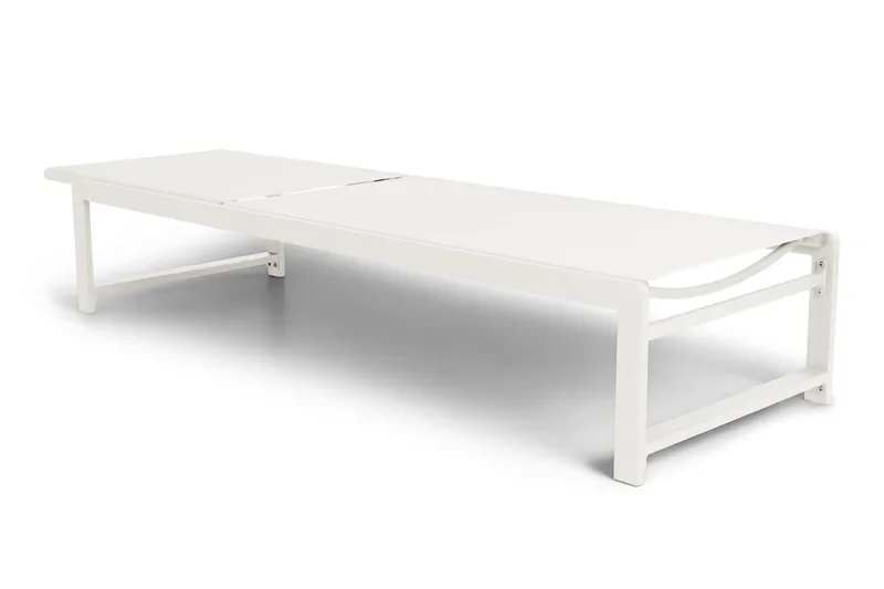 Sanna Solsäng Med Justerbart Ryggstöd - Vit - Products - Utemöbler & utemiljö - Utestol & trädgårdsstol - Solsäng & solvagn