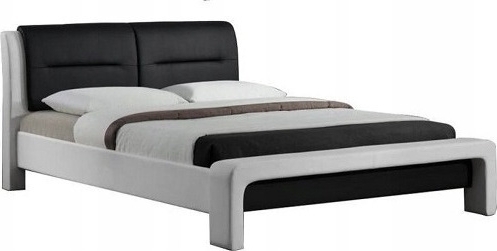 Lisa Bettrahmen 160x200 cm - Wei�/Schwarz