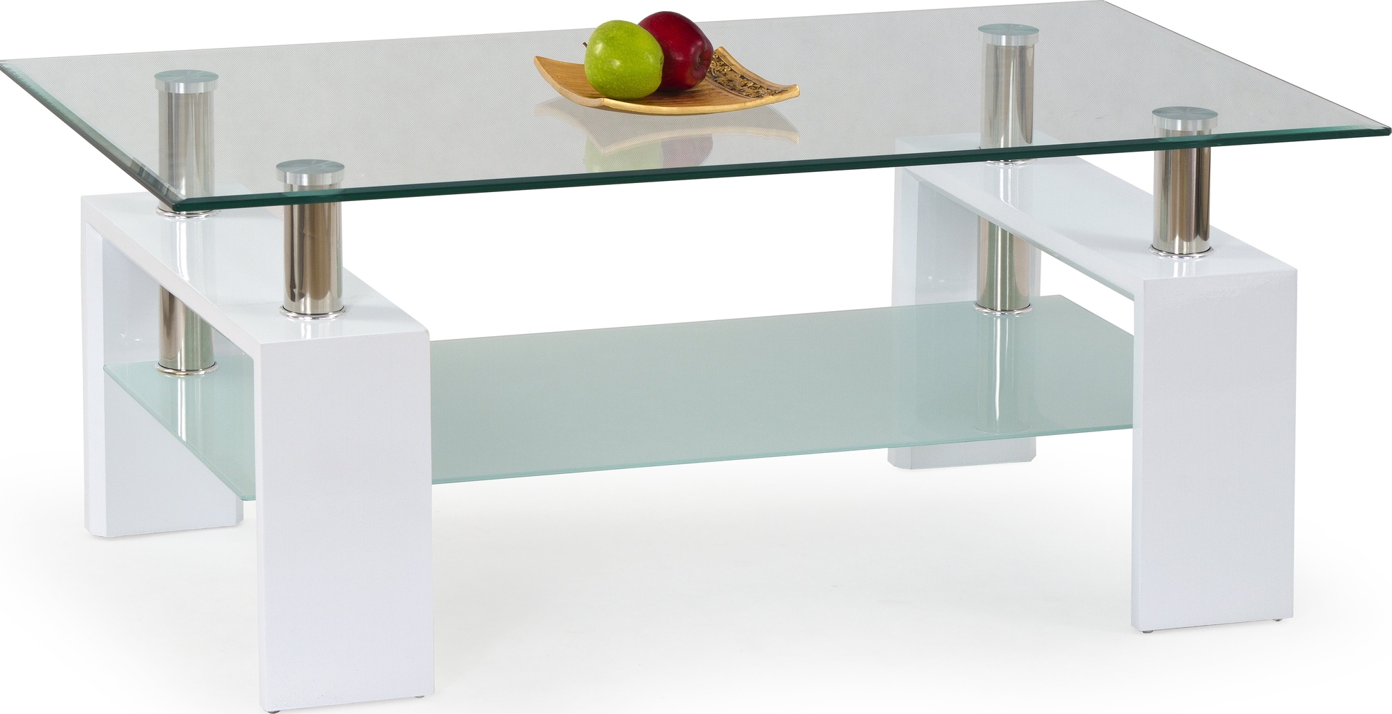 Paisley-Couchtisch 110 cm - Weiß Paisley-Couchtisch 110 cm - Weiß