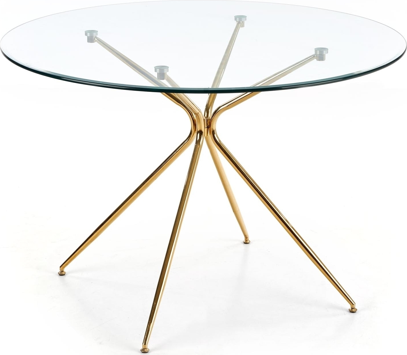 Runder Esstisch Capo mit goldenen Beinen �110 cm