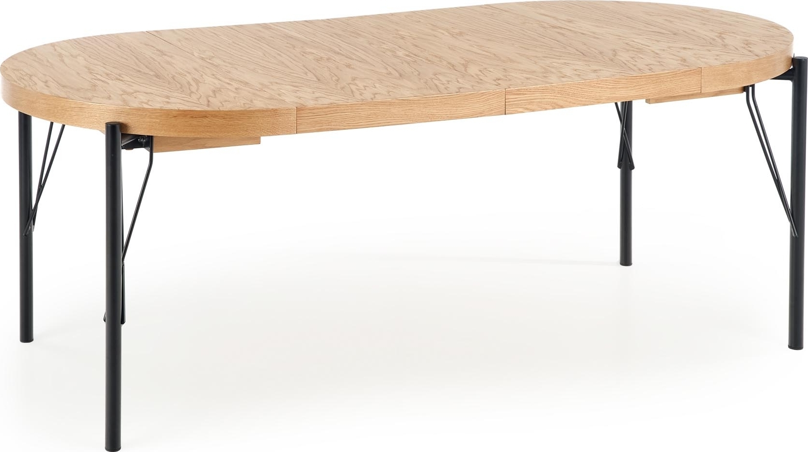 Dante Esstisch 100-300 cm - Eiche/Schwarz