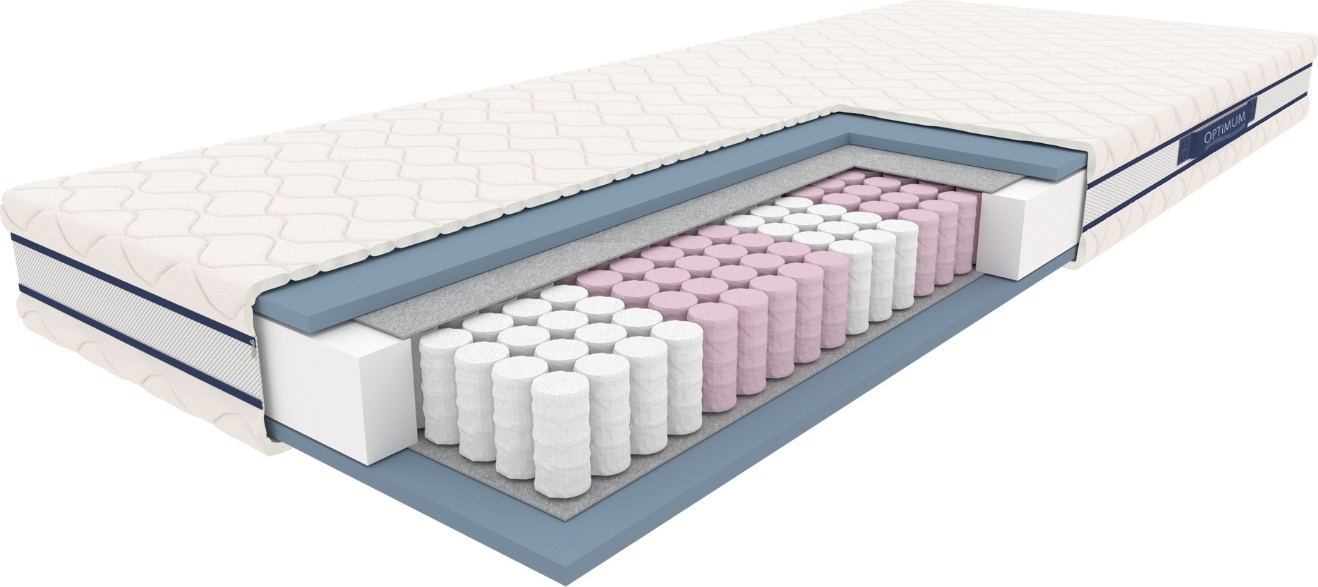 Traumhafte 120x200 cm Federkernmatratze 7-Zonen-Tasche