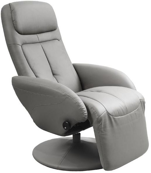 Berit Recliner Sessel - grau (PU) + Berit Recliner Sessel - grau (PU) +