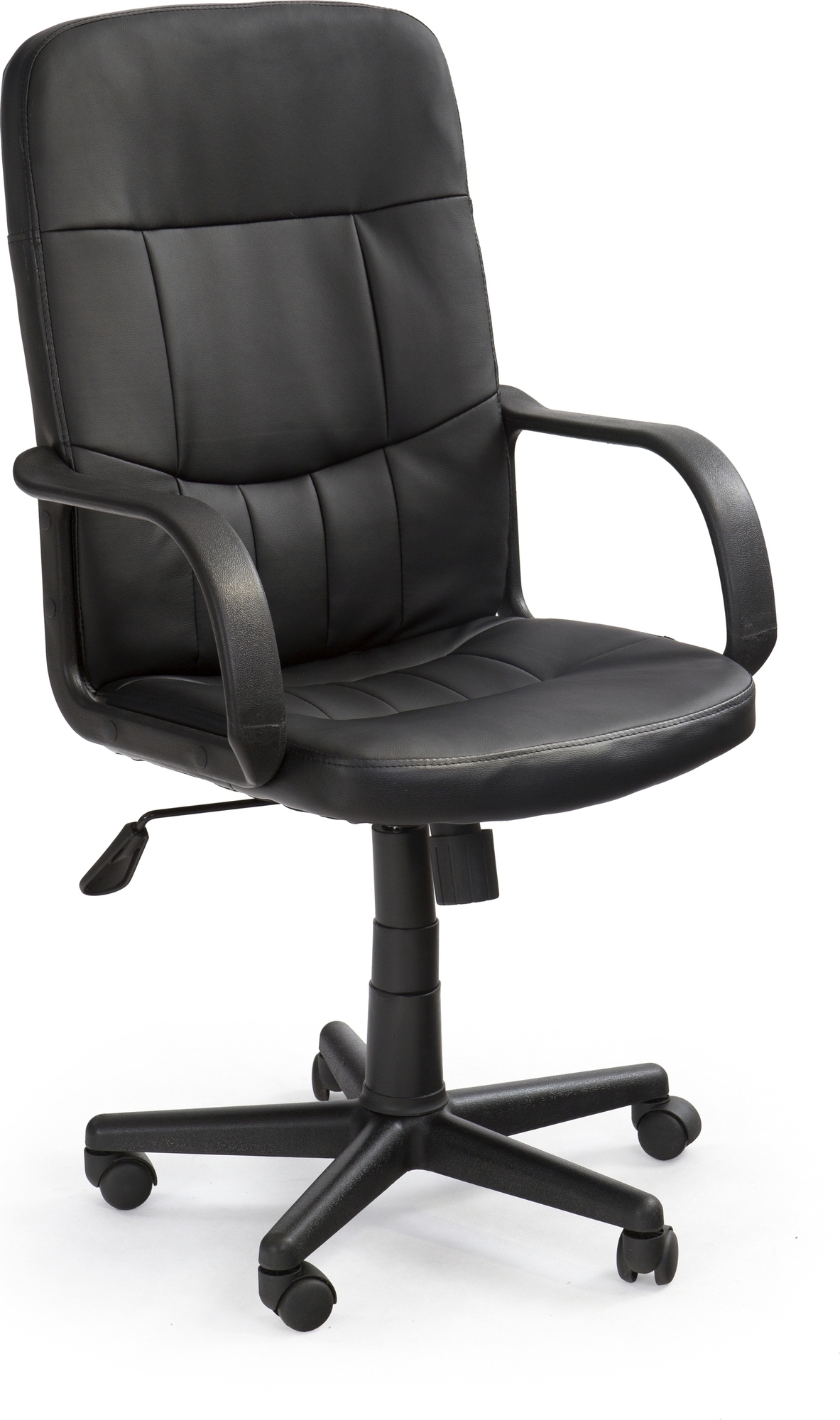 Ian Schreibtischstuhl - schwarz (Kunstleder)