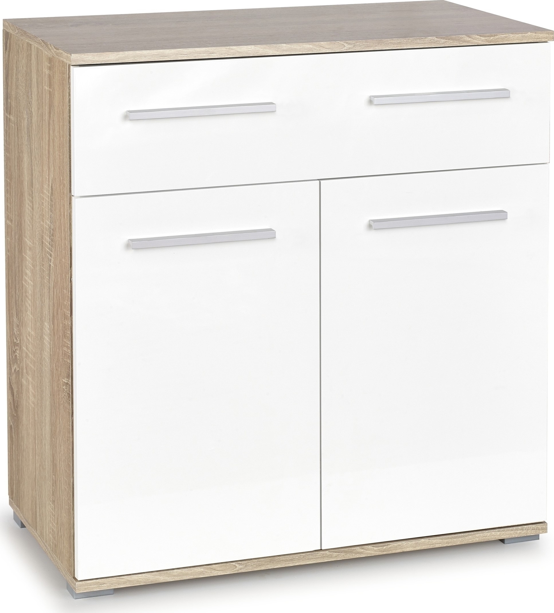 Kommode Abdel - Wei�/Eiche