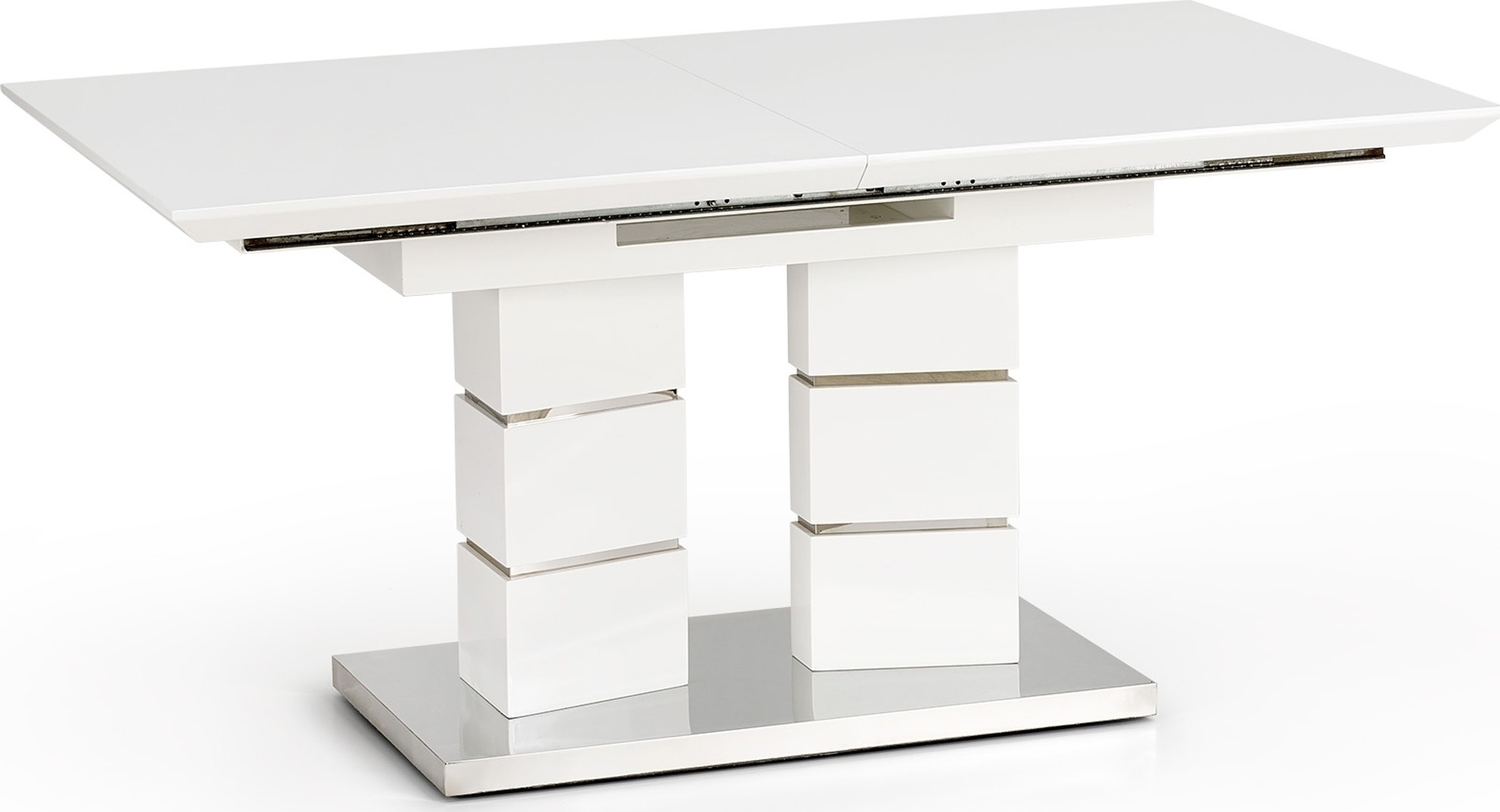 Anastacia Esstisch 160-200 cm - Weiß Hochglanz Anastacia Esstisch 160-200 cm - Weiß Hochglanz