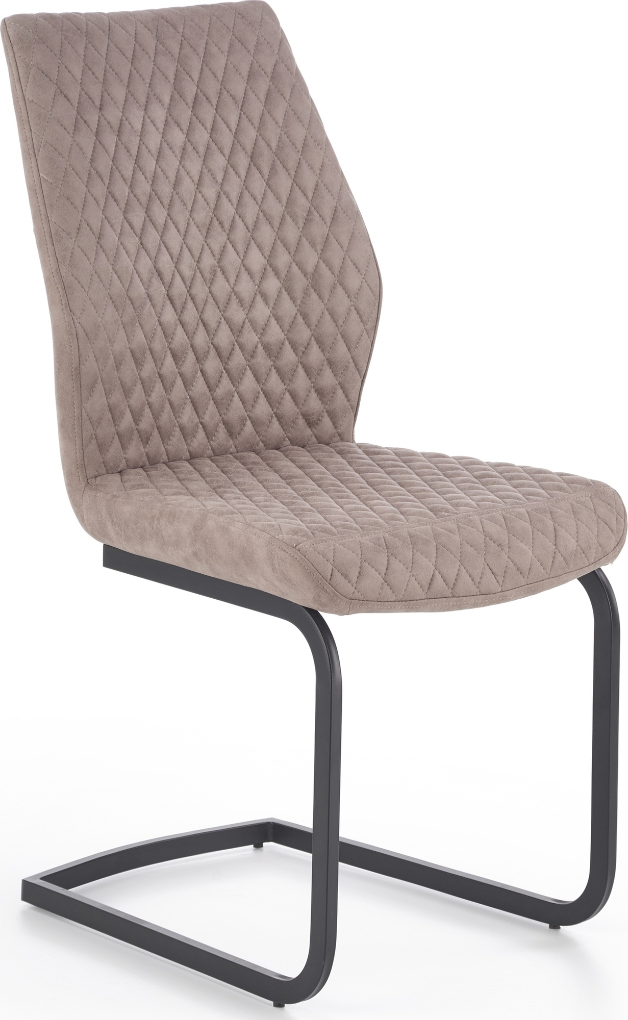 Floretta Esszimmerstuhl - dunkelbeiges PU / schwarz Floretta Esszimmerstuhl - dunkelbeiges PU / schwarz