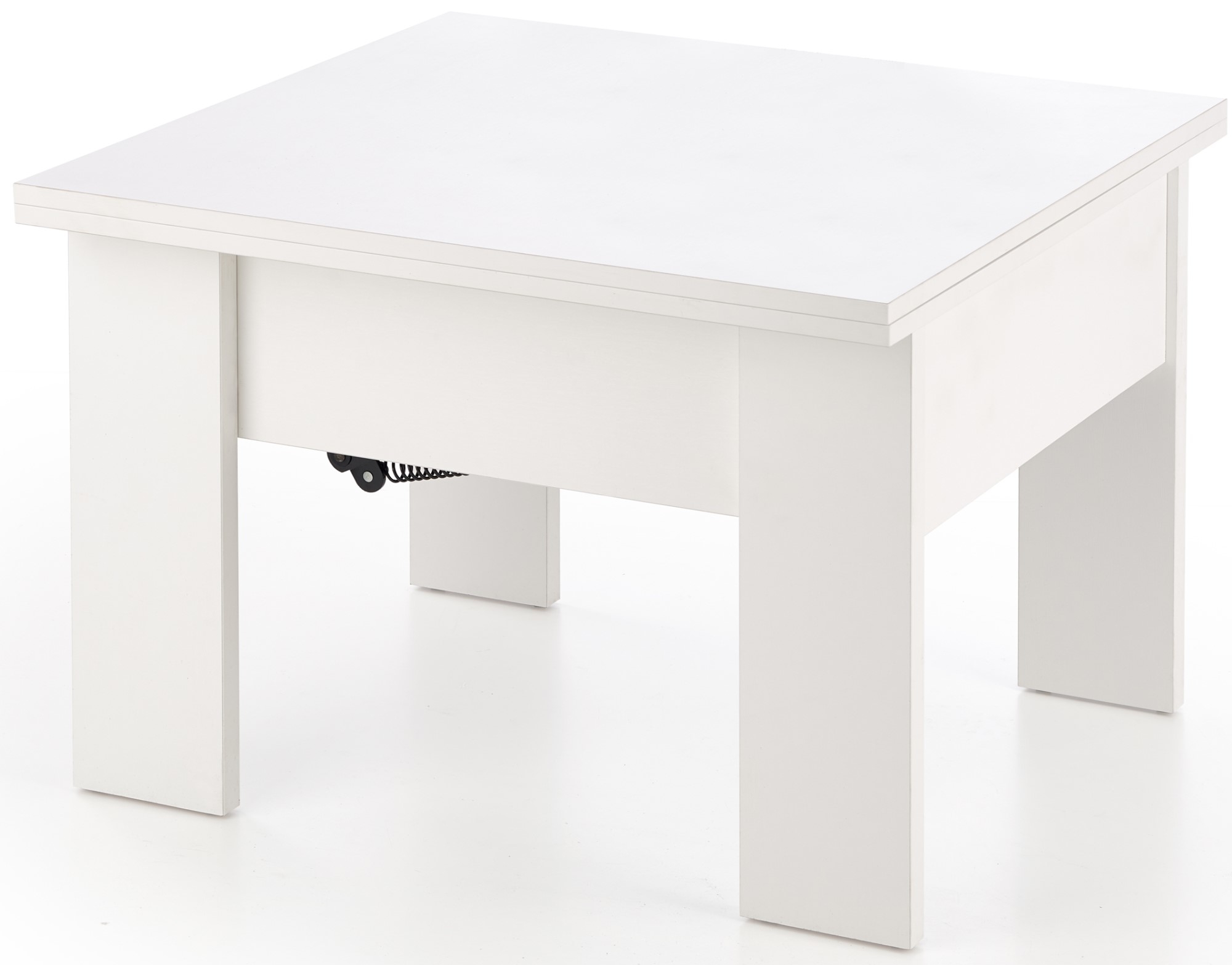 Serafin Couchtisch zum Heben und Senken 80-160 x 80 cm - Weiß Serafin Couchtisch zum Heben und Senken 80-160 x 80 cm - Weiß