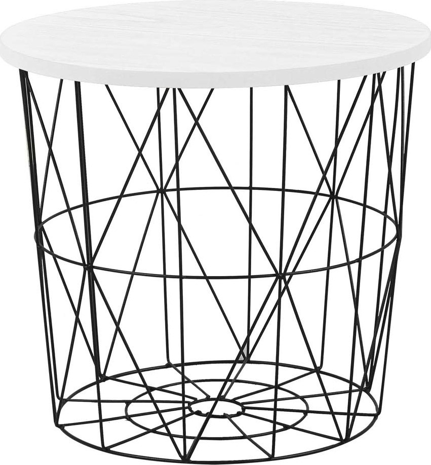 Roseanne Lampentisch - Weiß/Schwarz Roseanne Lampentisch - Weiß/Schwarz