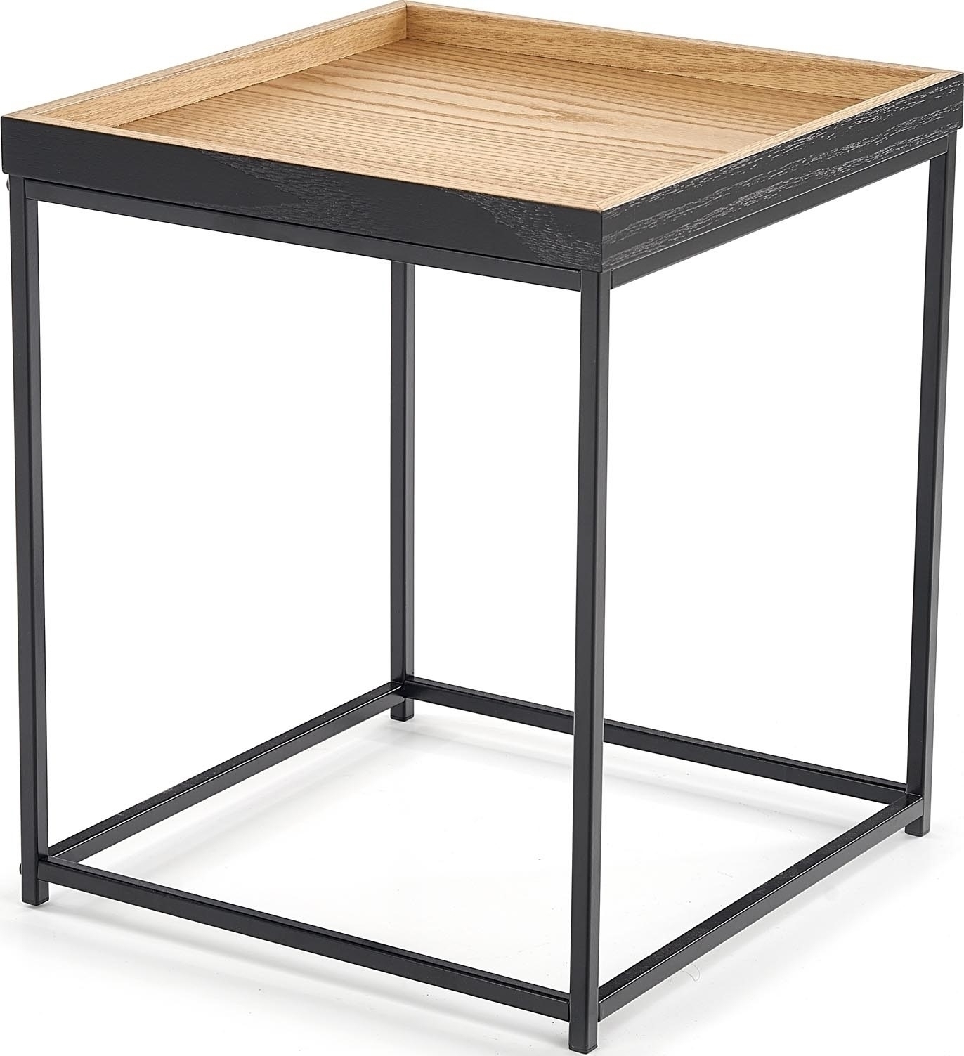Amery Beistelltisch - Eiche/schwarz