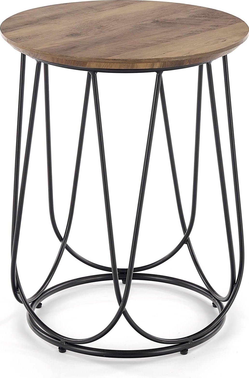 Bobby Beistelltisch - Walnuss/Schwarz Bobby Beistelltisch - Walnuss/Schwarz
