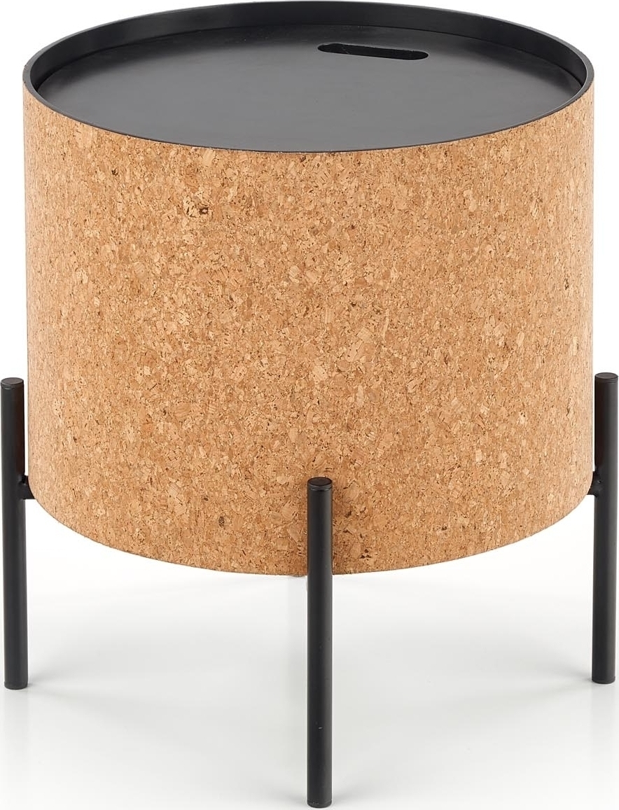 Sasha Couchtisch Ø38 cm - Beige/Schwarz Sasha Couchtisch Ø38 cm - Beige/Schwarz