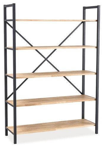 Maleah Bücherregal - Schwarz/Eiche Maleah Bücherregal - Schwarz/Eiche