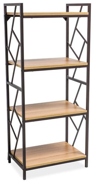 B�cherregal Avianna - Eiche / dunkelbraun