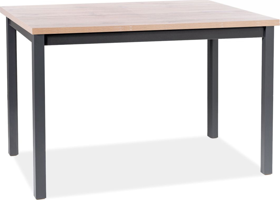 Adam Esstisch 120 cm - Wotan Eiche/schwarz Adam Esstisch 120 cm - Wotan Eiche/schwarz