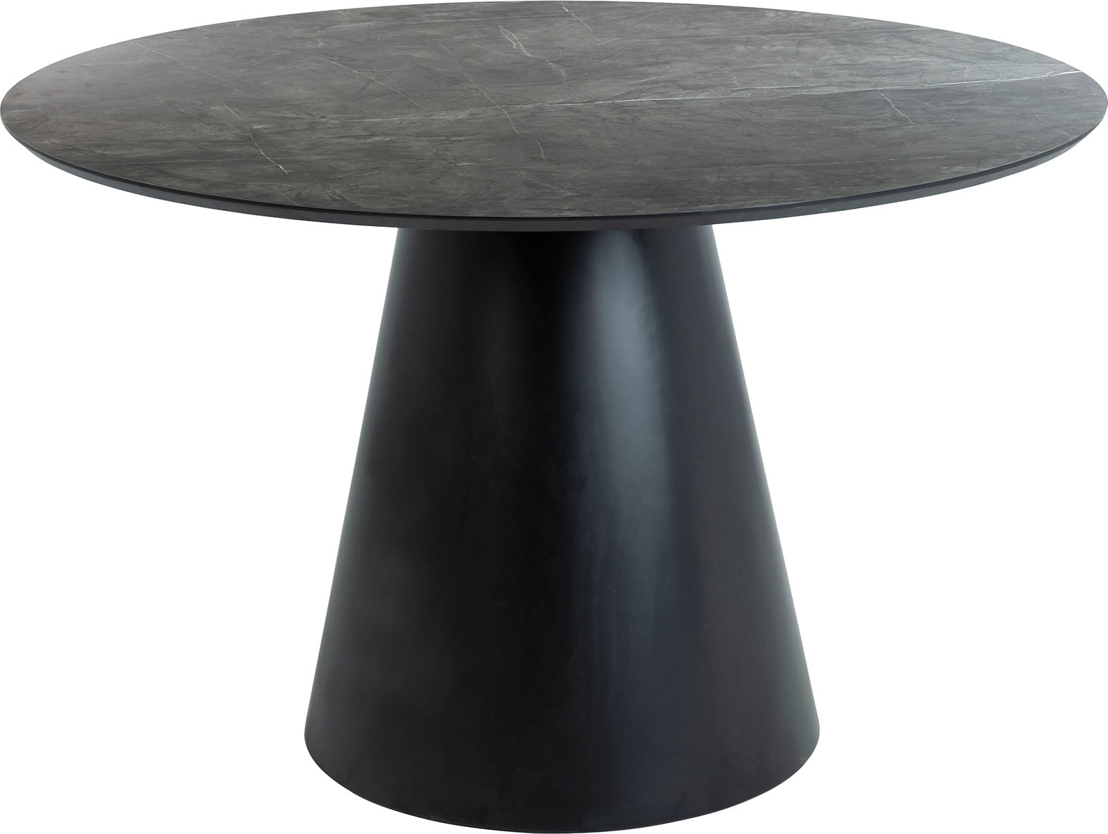 Angel Esstisch 120 cm - Grau/Schwarz