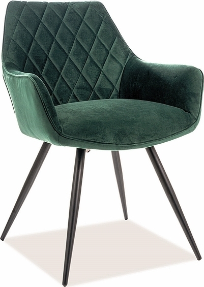 Linea Esszimmerstuhl - Gr�ner Samt