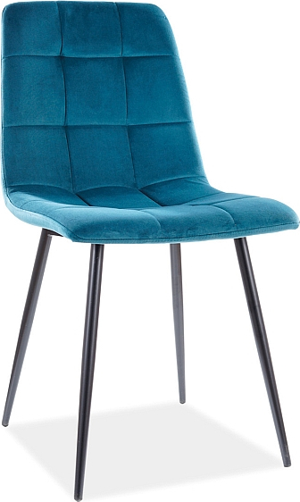 Mila Esszimmerstuhl - Türkisfarbener Samt Mila Esszimmerstuhl - Türkisfarbener Samt