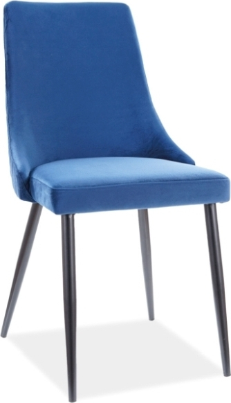 Piano-Esszimmerstuhl - Blauer Samt