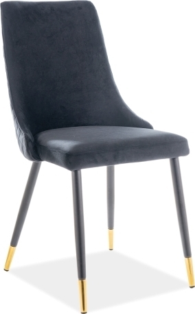 Piano-Esszimmerstuhl - Schwarzer Samt