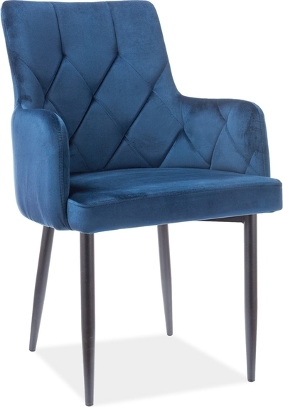 Jazmyn Esszimmerstuhl - Blauer Samt Jazmyn Esszimmerstuhl - Blauer Samt