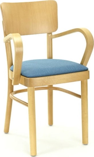 Novo-Sessel mit gepolstertem Sitz - Optionale Farbe der Polsterung und des Gestells