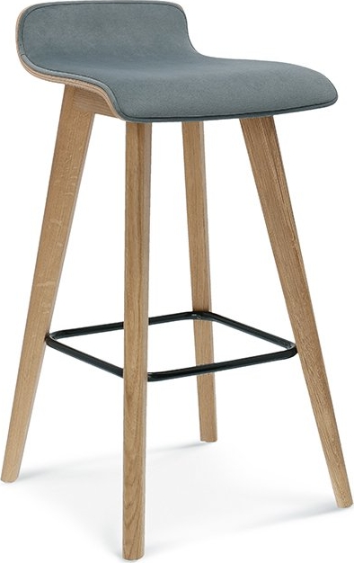 Cleo Barhocker mit gepolsterter Front - Optionale Farbe von Gestell und Polsterung