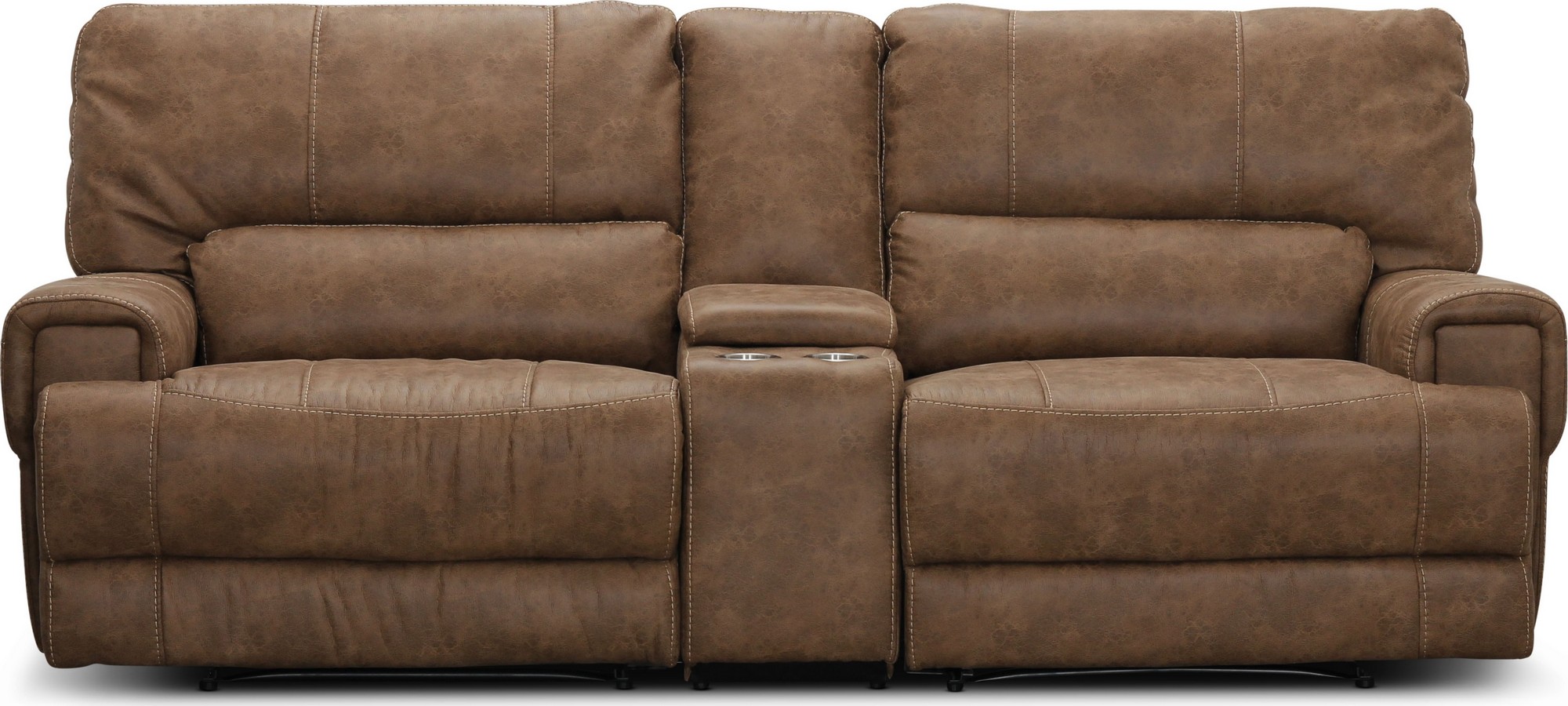 Elektrisches 2-Sitzer-Sofa Las Vegas - Hellbraun