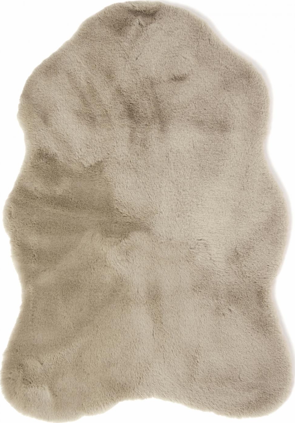 Flauschiges Kunstfell Taupe - 60 x 90 cm Flauschiges Kunstfell Taupe - 60 x 90 cm