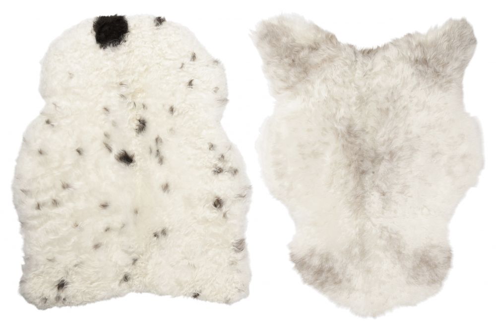 Nelly Bio-Lammfell Weiß/Schwarz Nelly Bio-Lammfell Weiß/Schwarz