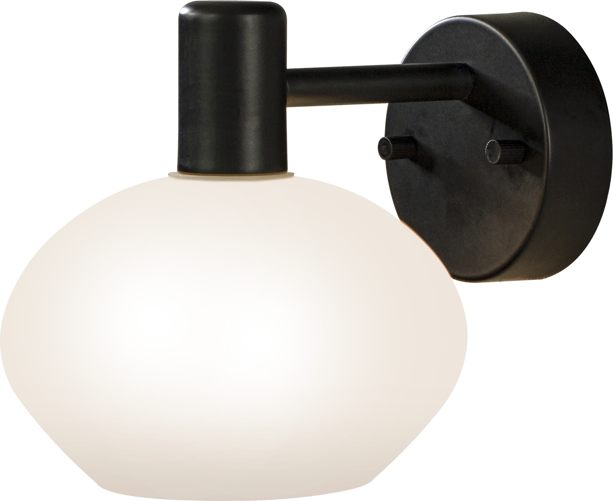 Elba Wandleuchte - Schwarz/Opalwei�