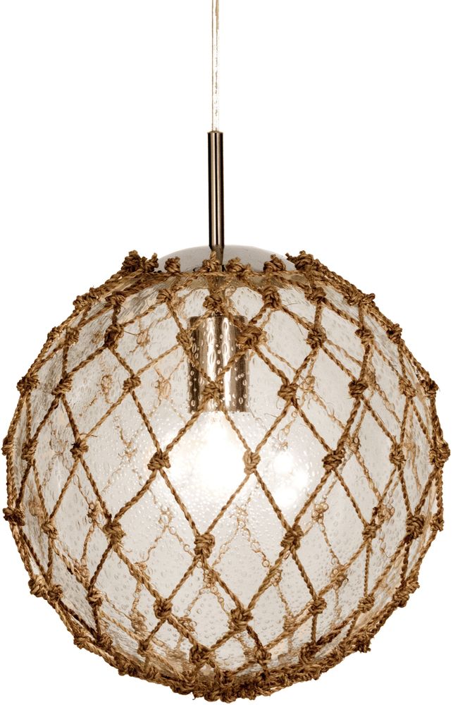 Marine-Deckenleuchte - Klar/Natur/Chrom Marine-Deckenleuchte - Klar/Natur/Chrom