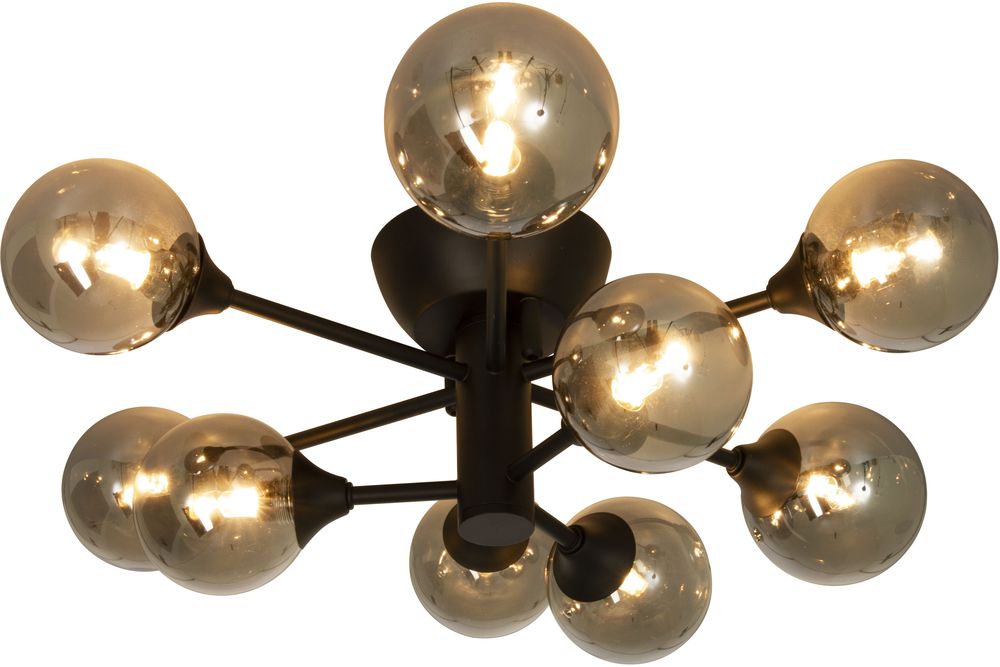 Deckenleuchte Cosmos - Schwarz/Rauchgrau