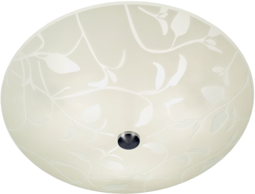 Laubdecke - Wei�/Stahl