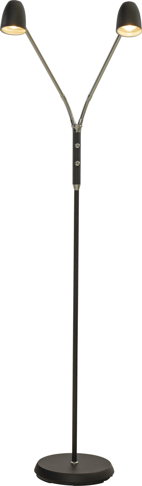 Sandnes Stehleuchte - Schwarz/Chrom