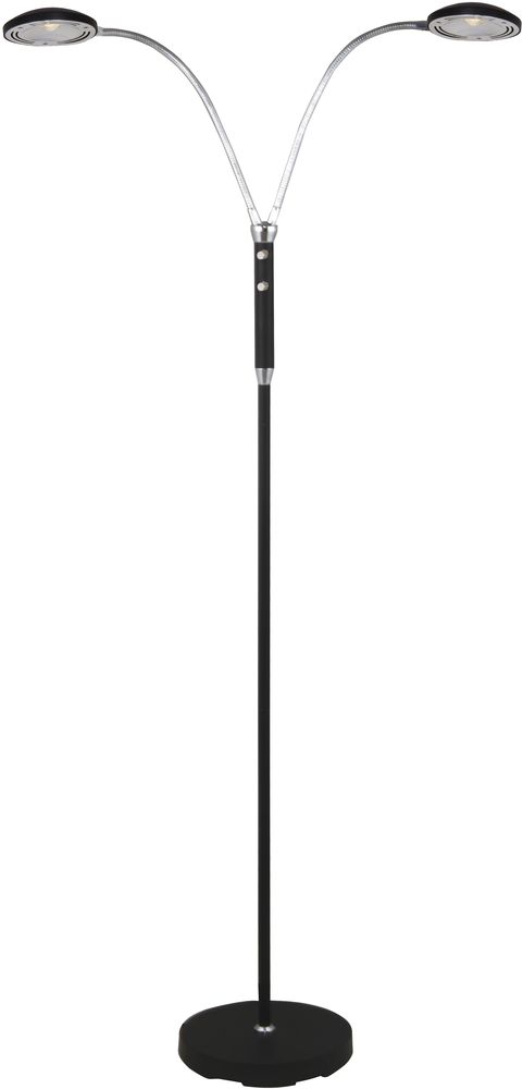 Hero Stehleuchte - Schwarz/Chrom