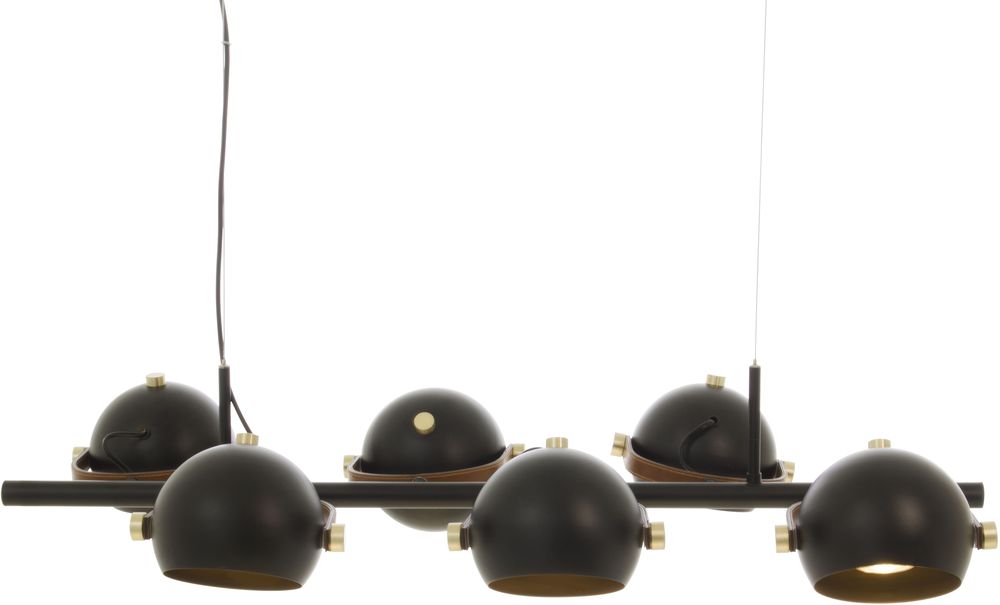 Deckenleuchte Bow - Schwarz/Messing matt