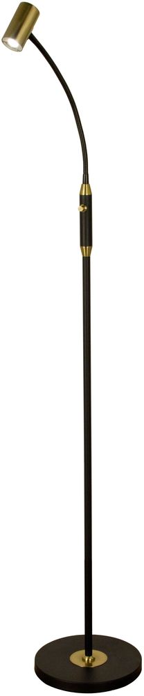 Gusto Stehleuchte - Schwarz/Messing matt